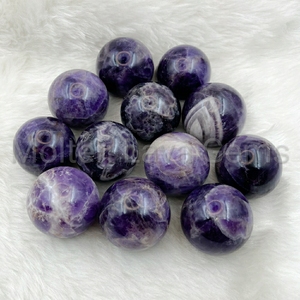 Esfera de Cristal de Amatista Chevron Natural, Pulida a Mano, Gema Curativa Púrpura, Feng Shui, Meditación Religiosa, Reiki, Energía de Chakra - Product Image 4