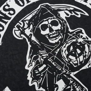 2026 Oversized California <b>Reaper</b> Washed Knitted TShirt Unisex Vintage Biker Gang Comfort Quick Dry Breathable 100% - Product Image 3