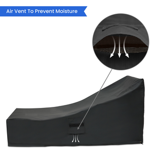 Housses de mobilier en gros, housses ajustables pour chaise longue, housses personnalisées résistantes aux UV, garantie 1 an, Oxford 600D très résistant - Product Image 2
