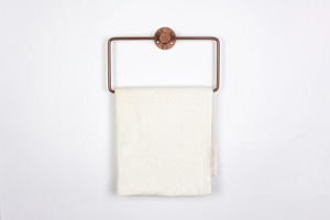 Porte-serviettes mural en métal de forme carrée pour salle de bain, cuisine, zone de lavabo, organisateur hygiénique et peu encombrant - Product Image 5