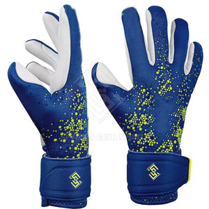 High Performance <b>Latex</b> Non-Slip Goalkeeper Gloves with Hook and Loop Closure Custom Colors Available - Product Image 6