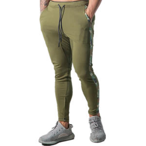 Pantalon de survêtement en coton à bas prix, personnalisé, pour homme, coupe classique, avec bandes latérales, idéal pour la gym - Product Image 1