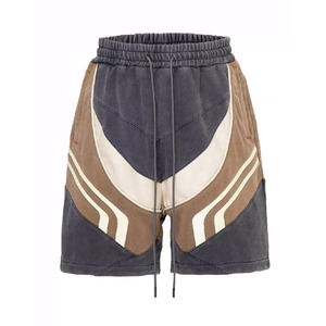 Pantalones Cortos Cargo de Verano para Hombre, Personalizados, 100% Algodón, Transpirables, de Cintura Media, con Paneles de Felpa Suave y Diseño de Bloques de Color - Product Image 5