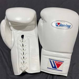 ถุงมือชกมวยหนังคุณภาพสูงระดับมืออาชีพ MMA กันลื่น ระบายอากาศได้ดี พิมพ์โลโก้ตามสั่ง พร้อมเชือกผูก - Product Image 4