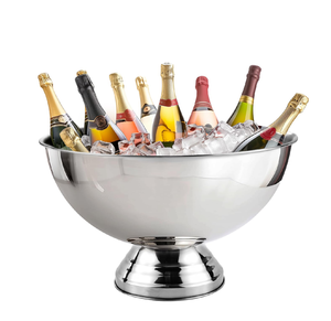 Bol refroidisseur à vin en acier inoxydable, seau à glace d'usine, bol à champagne en acier inoxydable - Product Image 1