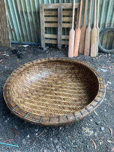 โรงงานเวียดนามจำหน่ายเรือตะกร้าไม้ไผ่ทรงกลม ผู้จัดจำหน่ายส่งออกจำนวนมาก - Product Image 6