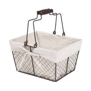 Cheap Price Iron Wire Fruits <b>Basket</b> for Indoor & Outdoor Decor Wholesale Low Price Iron Mesh Design Storage <b>Basket</b> <b>With</b> <b>Handle</b> - Product Image 2