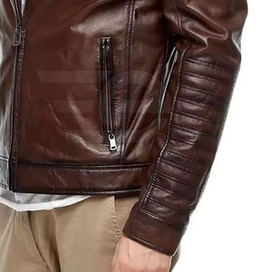 <b>Men</b> <b>Leather</b> <b>Jacket</b> Classic Casual Style Outerwear Winter Apparel Durable <b>Leather</b> Clothing Street Wear <b>Men</b> <b>Leather</b> <b>Jacket</b> - Product Image 6