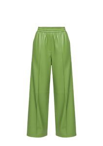Premium Women's PU Leather Half-<b>Zip</b> <b>Hooded</b> Tracksuit Set – Cropped Hoodie & Wide Leg Pants Luxury Streetwear Outfit - Product Image 4