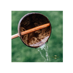 Cuchara de Agua de Coco Natural, Cuchara Ecológica de Cáscara de Coco, Utensilio de Cocina Sostenible para Servir Bebidas - Product Image 1