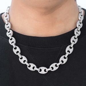 Cadena Cubana de Oro Sólido de 14K, 10mm, con Certificado IGI, 24 Pulgadas, Diamantes Cultivados en Laboratorio, Unisex, para Boda, Compromiso, Regalo de Lujo, India - Product Image 2