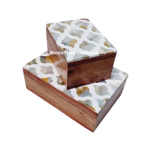 Bonne qualité Super Design Premium Meilleure conception Boîtes en MDF nacre avec utilisation brillante polie pour boîte à bijoux Articles cadeaux - Product Image 1