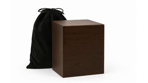 Elegant Wooden Cremation Urn For Human Ashes Adult Memorial Funeral <b>Keepsake</b> Urn With Velvet Storage Bag - Product Image 2