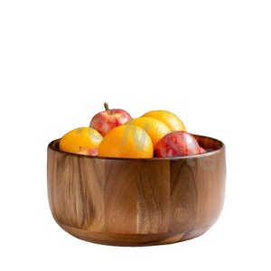 ชุดชามผลไม้ของหวานทรงกลมทำจากไม้ใช้สำหรับห้องครัวและร้านอาหาร - Product Image 1