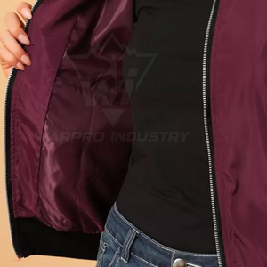 Everyday <b>Lightweight</b> Bomber <b>Jackets</b> <b>Women</b> Stylish Zip Closure Design Contemporary Fashion Outerwear <b>Women</b> Bomber <b>Jackets</b> - Product Image 6