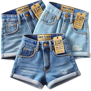 Mid-High Waist Casual Denim Shorts Girls' Breathable Comfortable Cotton Spandex Denim Stylish <b>Sexy</b> Hot <b>Jeans</b> Shorts Pants Kids - Product Image 3