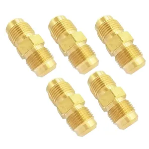 Tuberías y Accesorios de Latón de Pared Gruesa Duraderos y Antideslustre con Adaptador de Brida de Encaje, Unión y Buje - Product Image 3