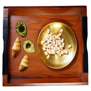 Plateau de service durable avec poignées en bois de manguier pour collations, thé ou aliments sur comptoir de cuisine, table à manger ou présentoir de restaurant - Product Image 6