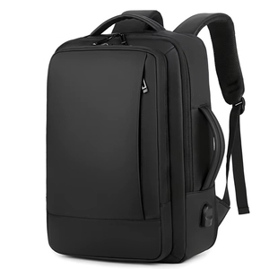 Expandable Bag <b>for</b> Travel Gym and Business Trips Unisex Fashion PU Zipper Breathable Adjustable Strap Customized - Product Image 1