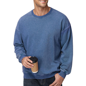 Sudadera deportiva informal para hombre, con logo personalizado, de algodón grueso, estilo básico, mezcla de algodón. - Product Image 3