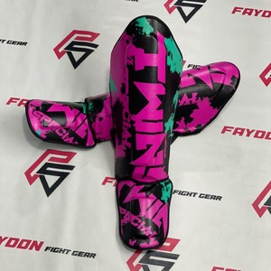 Nuevo Diseño, Protectores de Espinilla de Muay Thai Personalizados con Estampado Completo, Protectores de Espinilla de Piel de Vacuno Genuina para Muay Thai y Kickboxing - Product Image 1