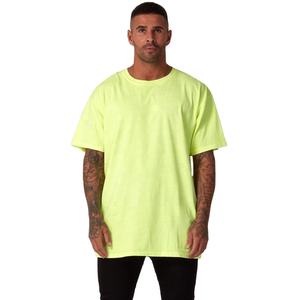 Camiseta holgada de gran tamaño con hombro caído, ropa informal de algodón de estilo hip hop, Camiseta lisa de cuello redondo para gimnasio, camisetas de talla grande - Product Image 1