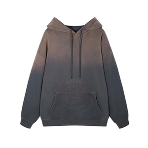 Sudadera con Capucha para Hombre, de Algodón Grueso, Lavado Ácido, Manga Larga, Corte Holgado Moderno para Looks Casuales y Urbanos - Product Image 2