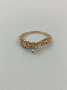 Meilleur prix, bague en or rose 14 carats, diamant classique, taille brillant rond, bijoux élégants, bijoux fins, cadeau de mariage ou de fiançailles de luxe, vente en gros - Product Image 3