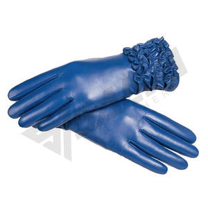 Gants en cuir pour femme, 100% cuir véritable, gants d'hiver noirs, gants chauds pour femme - Product Image 4