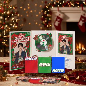 ชุดของขวัญวันหยุดอัลบั้มเดี่ยว Jin-Happy ของวง BTS ประกอบด้วยแผ่นเสียง Jin-Happy 3 แผ่น - Product Image 3
