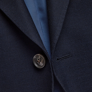 Blazer léger en coton tricoté respirant pour homme, à simple boutonnage, avec logo personnalisé, nouveau design. - Product Image 6