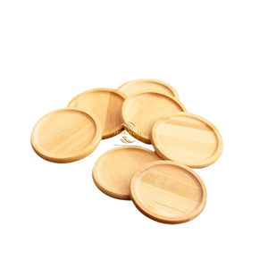 Eco Friendly Bamboo Round <b>Coaster</b> Natural <b>Drink</b> Mat for Bulk Wholesale Buyers - Product Image 2