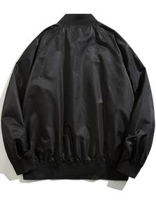 Classic Men's Plus Size Varsity <b>Jacket</b> Casual Low Price <b>Winter</b> <b>Waterproof</b> Button Closure Solid Print Design Thin 100% Cotton - Product Image 6