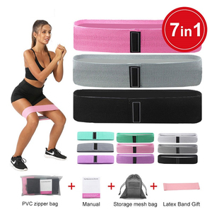 Bandes de Résistance Élastiques en Tissu Polyester pour Exercices de Hanche, Cercle de Résistance pour Gymnastique, Fitness et Musculation, OEM - Product Image 1