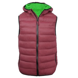 Hooded <b>Lightweight</b> Winter Puffer Vest Polyester Quilted Breathable Zip-Up Custom Wholesale Supplier - Product Image 3