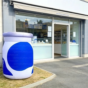 Contenedor Inflable Gigante de Yogur de 2.5m con Logotipo Personalizado, Escultura de Tarro de Leche con Luz LED para Exposiciones de Alimentos/Publicidad de Marca - Product Image 4