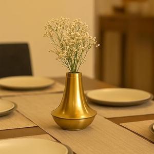Jarrón Decorativo de Metal de Alta Calidad para Mesa, Elegante Florero para Decoración del Hogar - Product Image 2