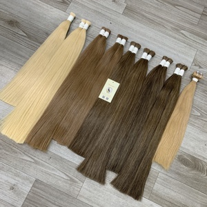 Alta calidad doble dibujado pelo virgen vietnamita recto Rubio resaltar onda Natural suelta estilos de onda profunda cabello humano a granel - Product Image 5