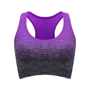 Plus Size Women's Seamless Sports Bra Fitness Yoga Shockproof Outer Wear Vest <b>Large</b> Cup Women's Sports Bra Wholesale - Product Image 2
