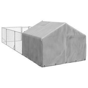 Nichoir extérieur pour chien en acier galvanisé avec tissu PE – Maisons et mobilier pour animaux de compagnie - Product Image 5