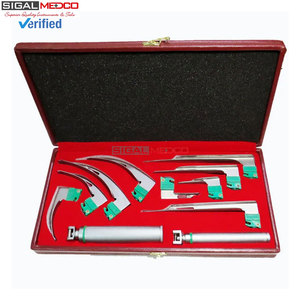 Set de Laringoscopio Manual de Acero Inoxidable con Certificación CE, Dispositivo para Diagnóstico de Garganta, Examen Clínico de las Vías Respiratorias, Uso en Hospitales y Clínicas - Product Image 4
