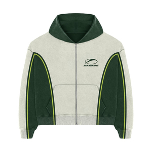 ชุดวอร์มผู้ชายแบบกำหนดเอง เสื้อฮู้ดซิป กางเกงจ็อกเกอร์ ลายแถบ ชุดกีฬาลำลอง ชุดสเวตเตอร์ OEM ODM แบรนด์ส่วนตัว - Product Image 5