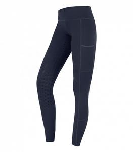 Pantalones de equitación de silicona estilo denim para mujer, transpirables, de talle alto, ajuste atlético, duraderos - Product Image 2