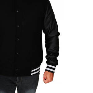 Chaqueta Varsity Estilosa para Hombre, Diseño de Última Moda, Chaqueta de Trabajo de Lona de Alta Calidad con Cuello Alto y Letras de Béisbol - Product Image 5