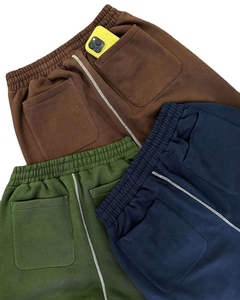 Pantalon de survêtement ample pour homme, style streetwear, en molleton écologique, avec bande latérale, ouverture de jambe réglable, haute qualité - Product Image 5
