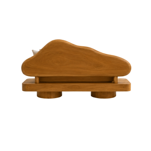 ARTERRA Luxury Premium Modern Sculptural Teak <b>Wood</b> <b>Sofa</b> Organic Curved Backrest Couch for Living Room Hotel Villa - Product Image 4