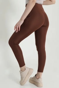 High Waist Breathable Eco-Friendly Yoga <b>Leggings</b> Sheer Panels Mesh Cut-Outs Full Length Spandex Polyester Pants Anti-Bacterial - Product Image 6