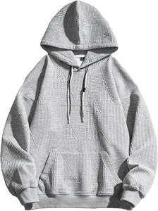 Custom Men's <b>Hoodies</b> Sweatshirts Geometric Texture Hooded Drawstring Long Sleeve Casual Pullover Shirt <b>Trendy</b> Hoodie - Product Image 5