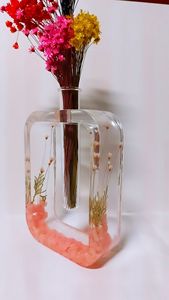Elegant Resin Tabletop Vase Decorative Centerpiece <b>For</b> Living Room Shelves Modern Home Office Display Accent - Product Image 1