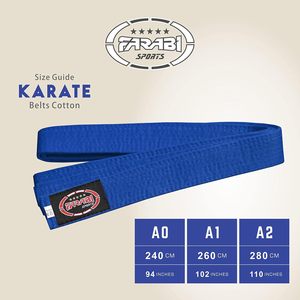 Ceinture de karaté Farabi Sports, ceinture d'arts martiaux en coton, légère, douce, logo personnalisé disponible, 240 cm-280 cm - Product Image 6